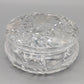 Edle Bleikristall Dose mit Deckel Elegante Bonboniere mit Blumenschliff