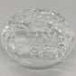 Edle Bleikristall Dose mit Deckel Elegante Bonboniere mit Blumenschliff