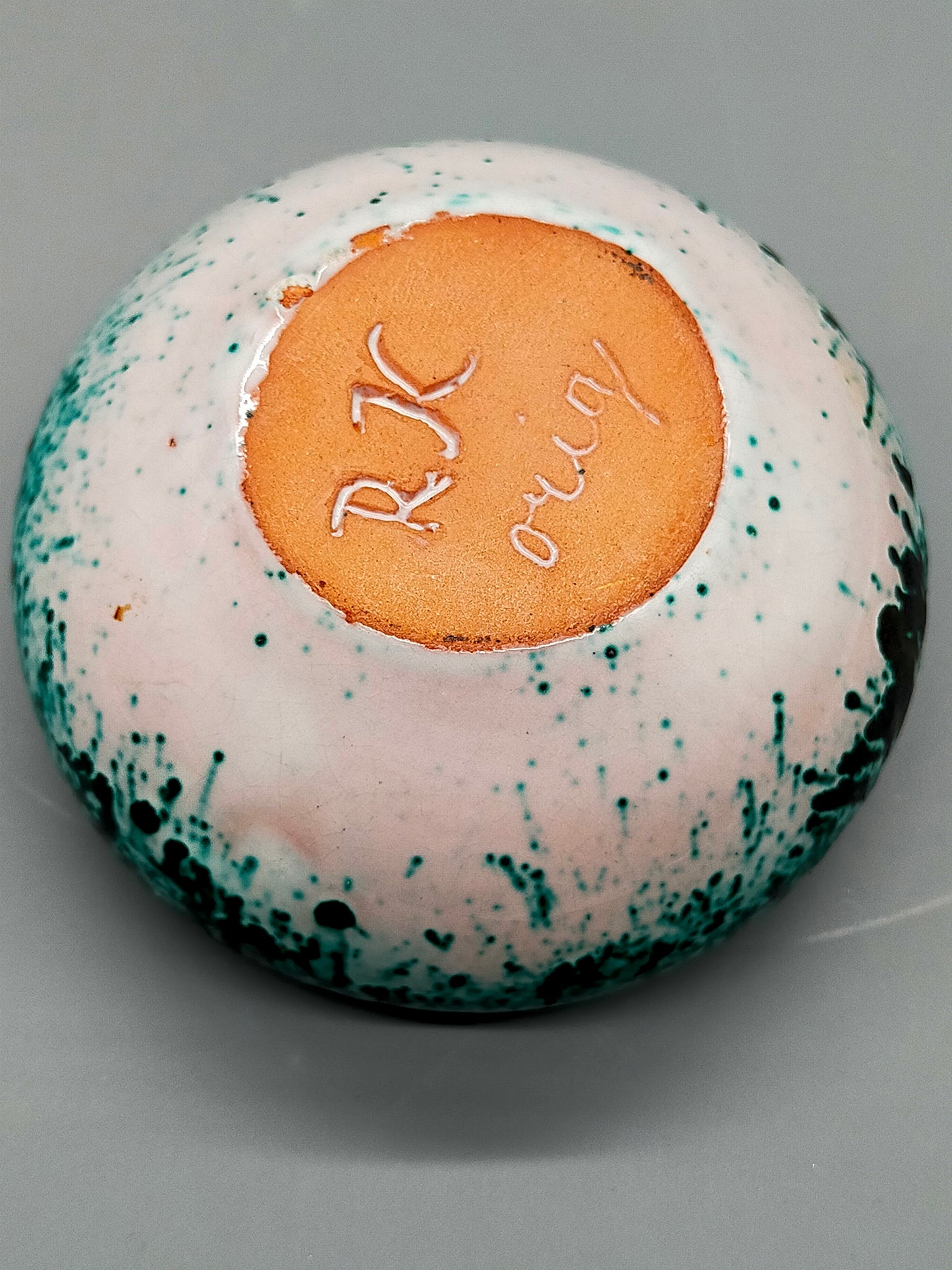 Handgemachte Keramik Schale von RK orig Kunstkeramik