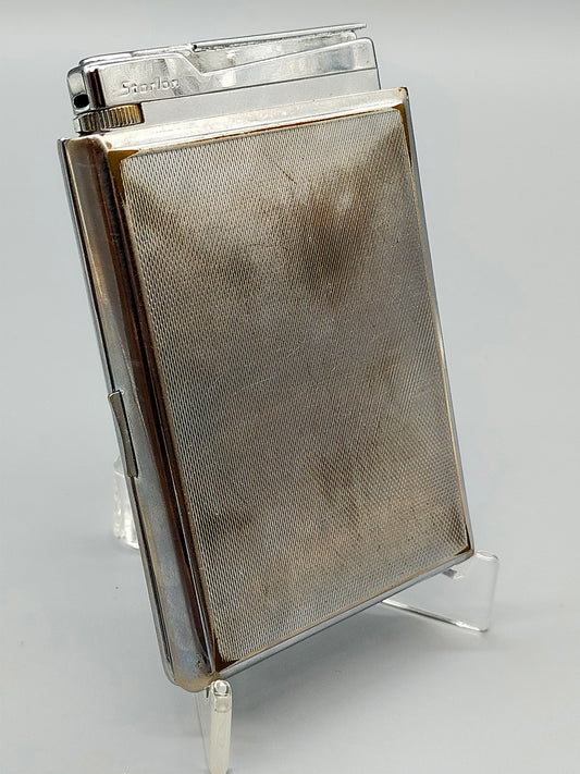 Klassisches Colibri Monopol Zigarettenetui mit Starlon Feuerzeug