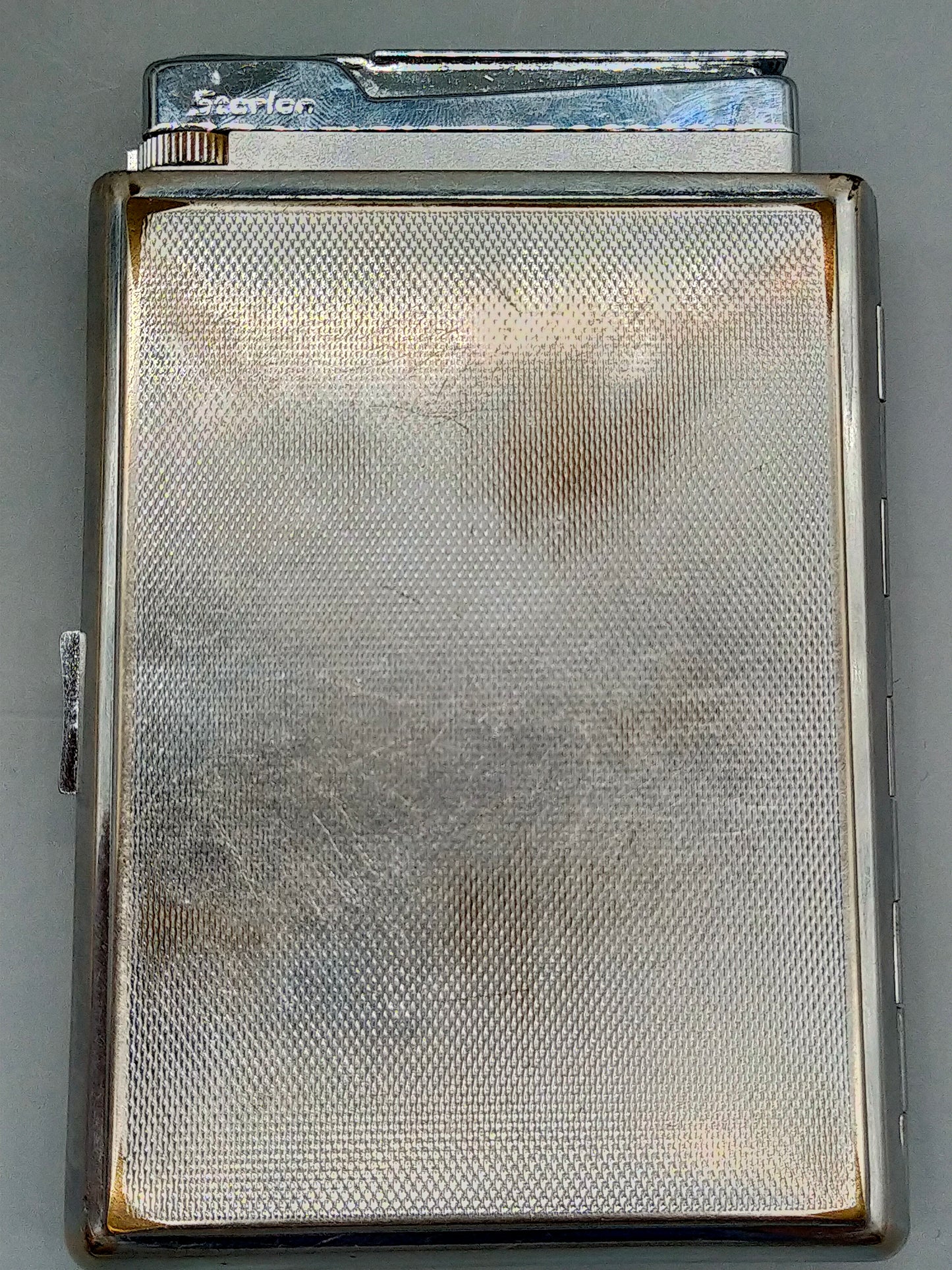Klassisches Colibri Monopol Zigarettenetui mit Starlon Feuerzeug