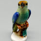 Antike Herend Porzellanfigur Vogel auf Ast Handbemalt 1941