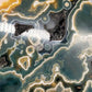 Faszinierender Ozean Jaspis Anschliff Farbintensiver Orbicular Jasper