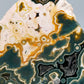 Faszinierender Ozean Jaspis Anschliff Farbintensiver Orbicular Jasper