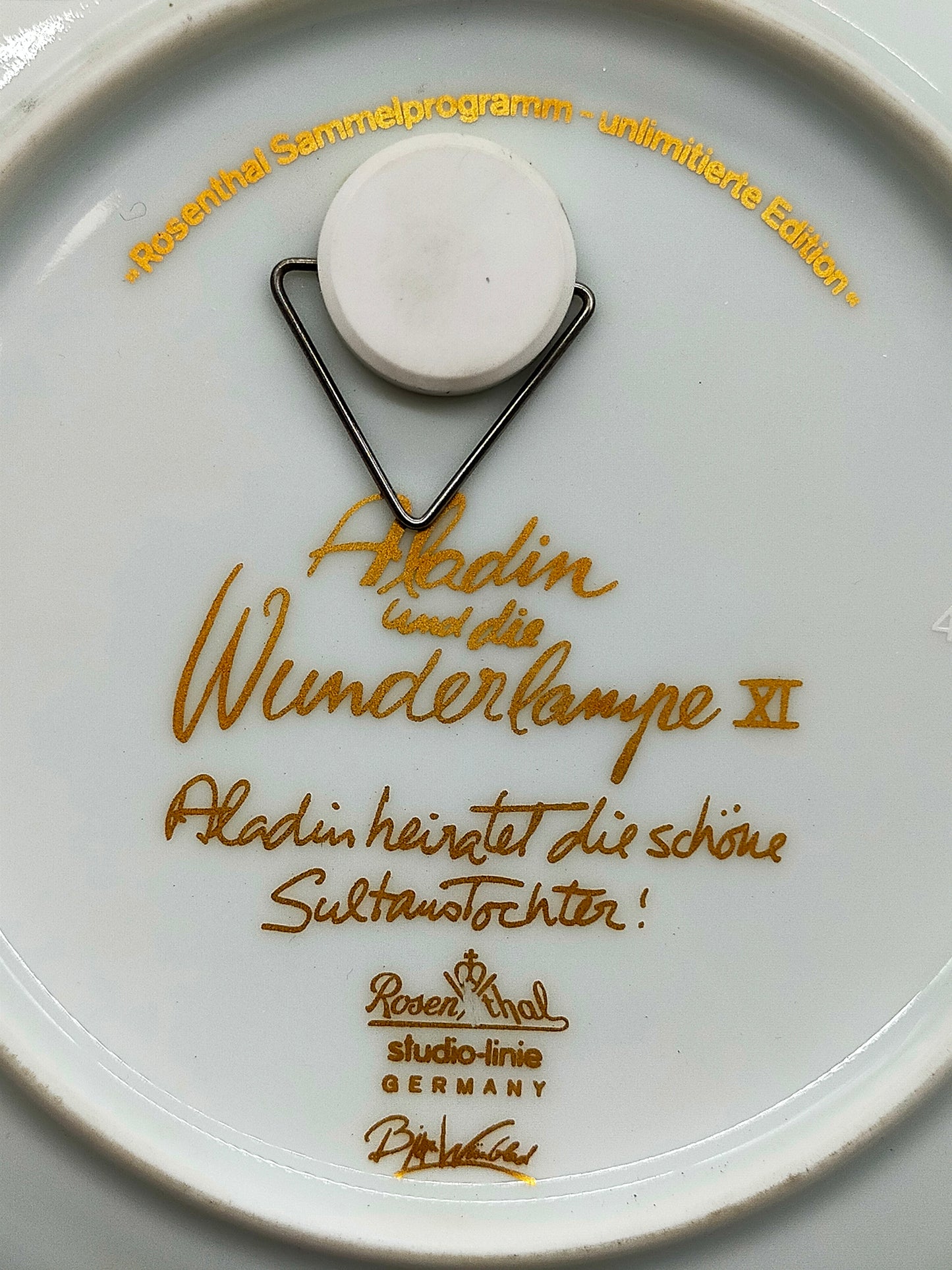 3er Rosenthal wandteller Bjørn Wiinblad Aladin und Sindbad