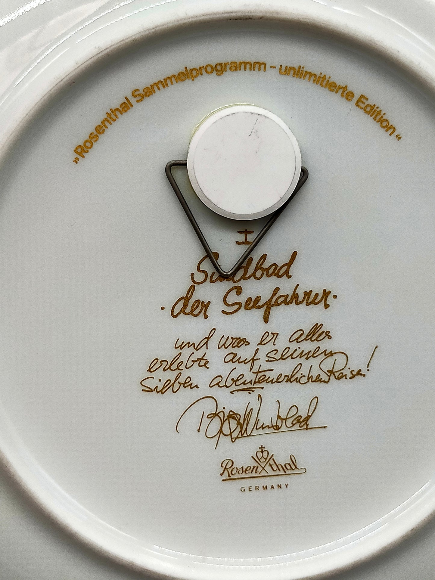 3er Rosenthal wandteller Bjørn Wiinblad Aladin und Sindbad