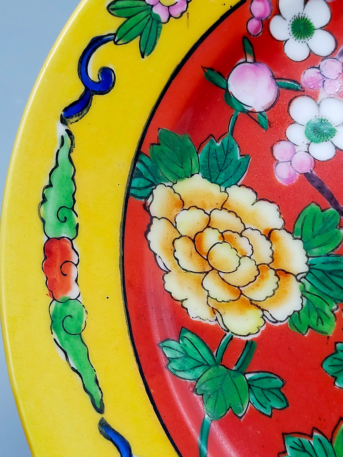 Prachtvoller Seiei Porzellan Teller Japanische Kunst mit Vögeln