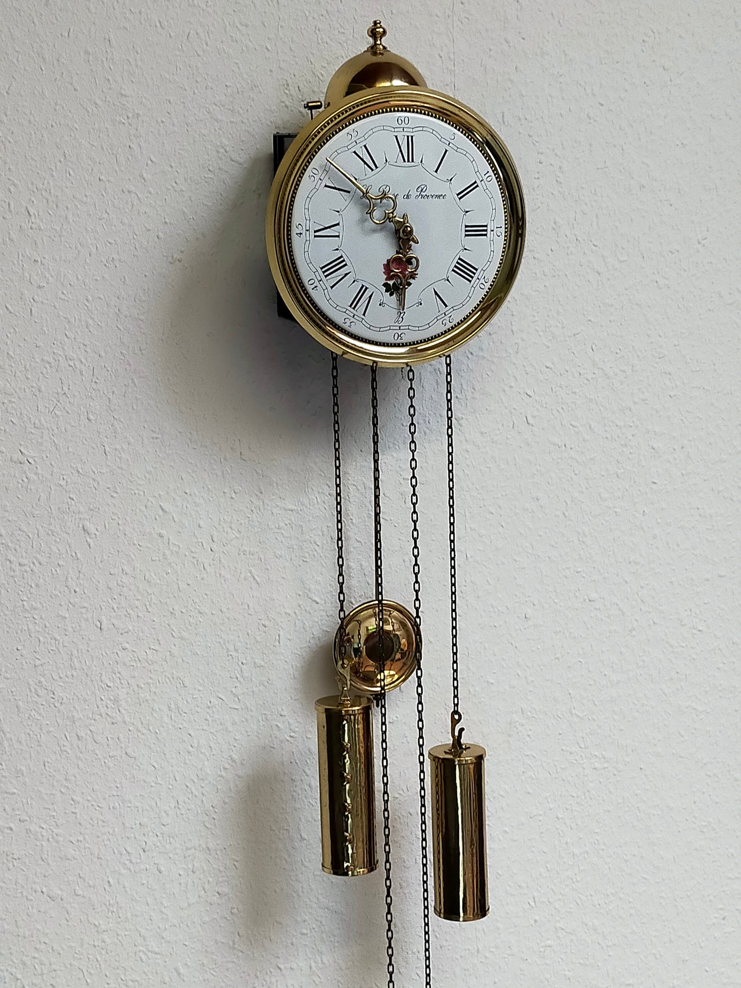 Klassische La Rose de Provence Wand Uhr Stilvolles Vintage-Design
