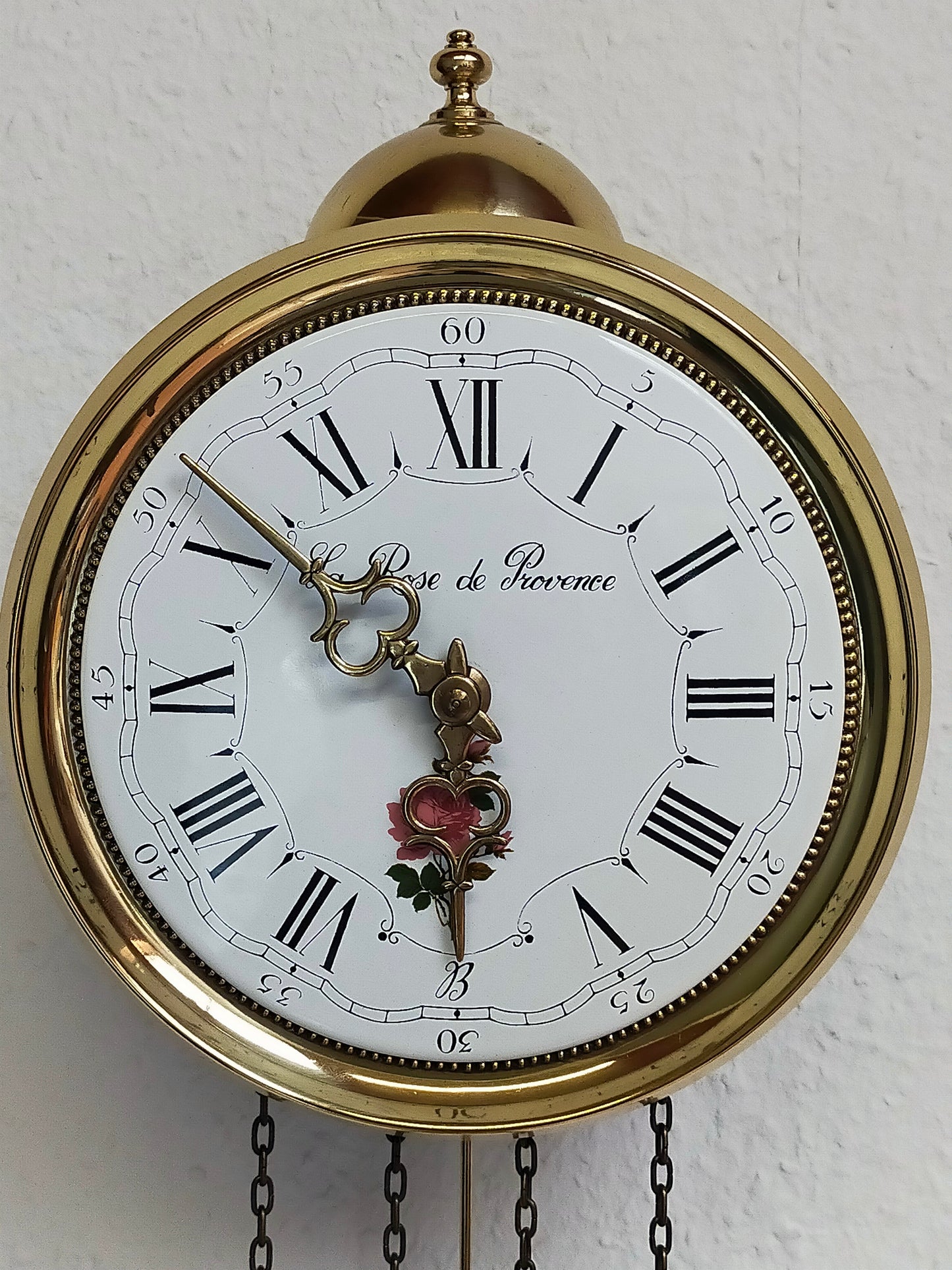 Klassische La Rose de Provence Wand Uhr Stilvolles Vintage-Design