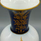 Edle Krautheim Selb Bavaria Vase  Prunkvase mit Golddekor und Kobaltblau