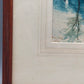 Englische Schule (XX) Flusslandschaft mit Bäumen 1924 Aquarell