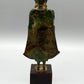 Antike Bronze Buddha Figur Stehender Buddha im Khmer-Stil