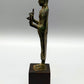 Antike Bronze Buddha Figur Stehender Buddha im Khmer-Stil