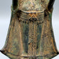 Antike Bronze Buddha Figur Stehender Buddha im Khmer-Stil