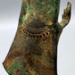 Antike Bronze Buddha Figur Stehender Buddha im Khmer-Stil