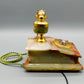 Vintage Onyx Marmor Telefon DFeAp 302 Edles Wählscheibentelefon