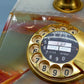 Vintage Onyx Marmor Telefon DFeAp 302 Edles Wählscheibentelefon