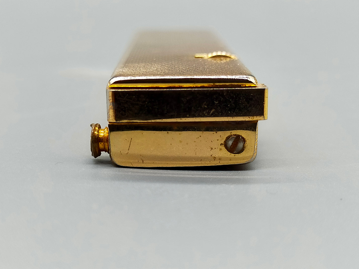 Exklusives Hadson Gas Feuerzeug Vintage Design Goldfarben