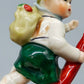 Vintage Porzellan Figur Wanderjunge mit Regenschirm Klassisches Design
