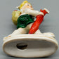 Vintage Porzellan Figur Wanderjunge mit Regenschirm Klassisches Design