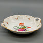 Edle Volkstedt Porzellan Schale Elegantes Blumendekor mit Goldrand