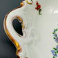 Edle Volkstedt Porzellan Schale Elegantes Blumendekor mit Goldrand