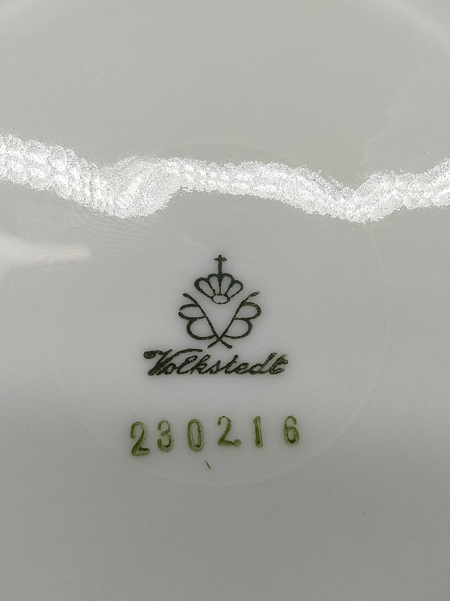 Edle Volkstedt Porzellan Schale Elegantes Blumendekor mit Goldrand