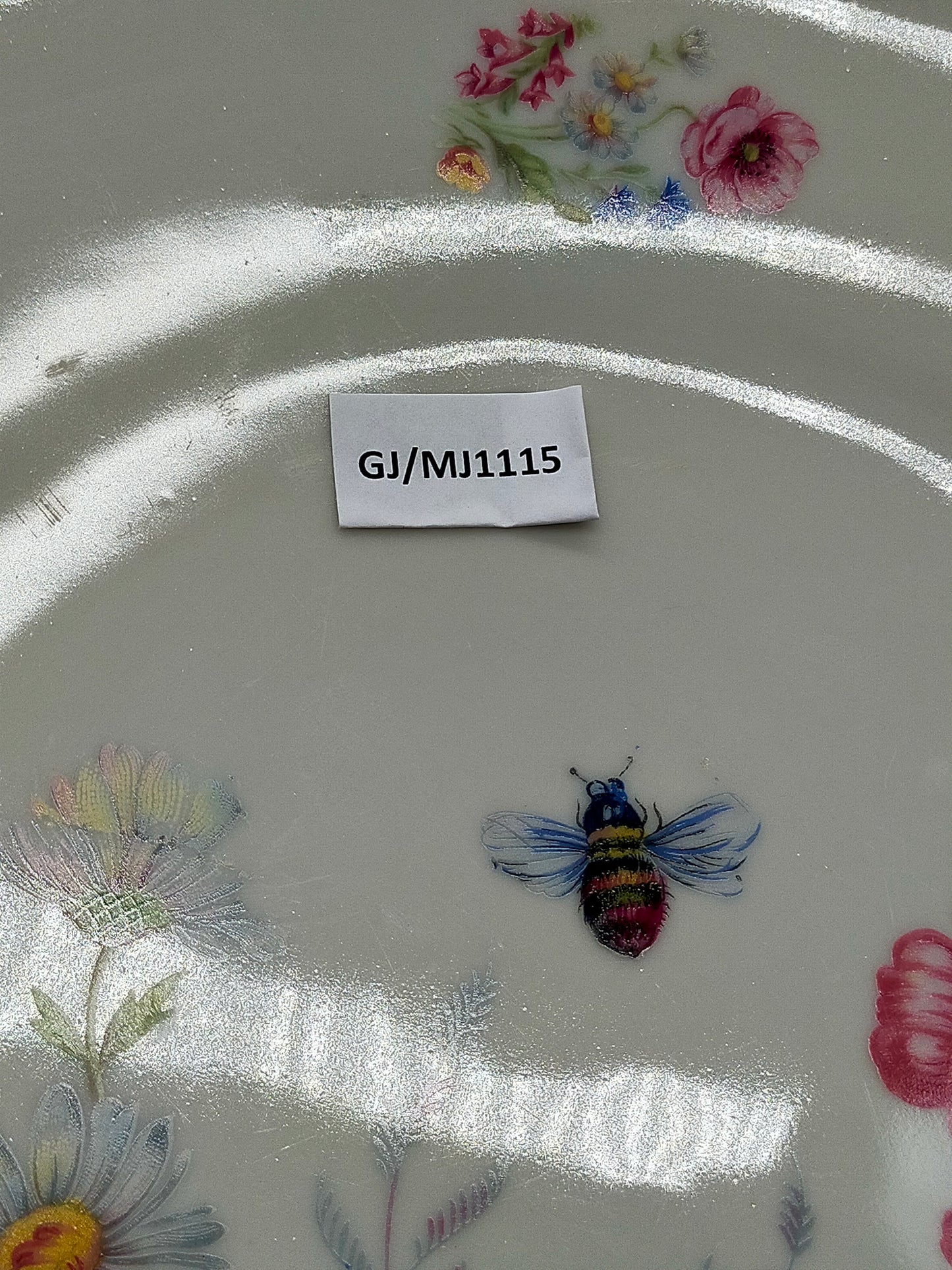 Bavaria Porzellan Teller mit Blumen Dekor und Goldrand – Vintage