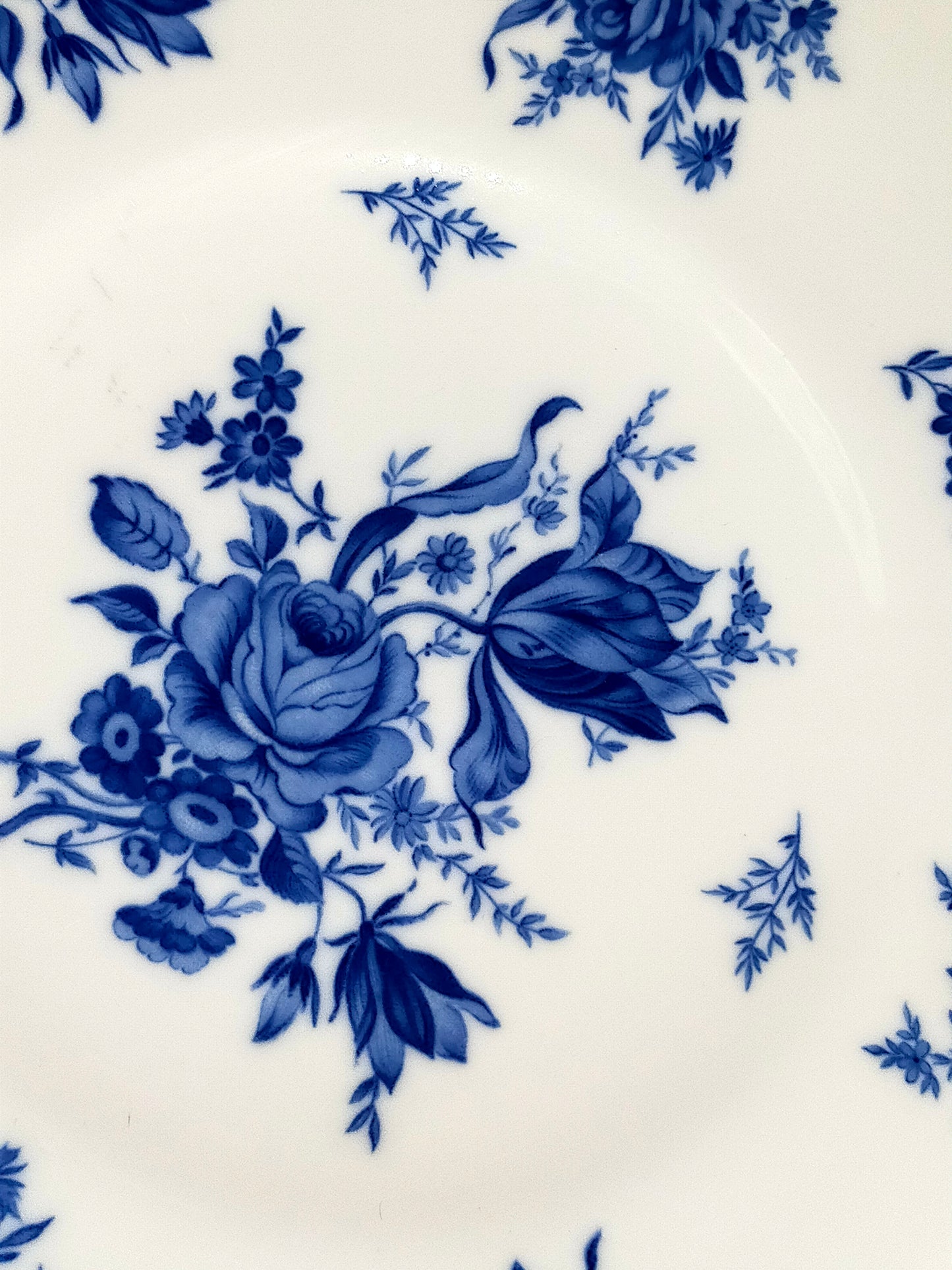 PMR Bavaria Jaeger & Co Servierteller Blauer Rosendekor & Goldrand