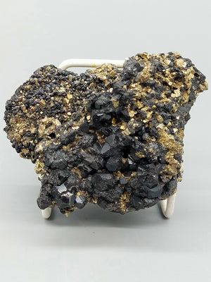 Faszinierende Mineralienstufe mit Pyrit und Sphalerit