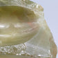 Grüner Opal Rohstein Naturbelassener Edelstein mit Muschelbruch