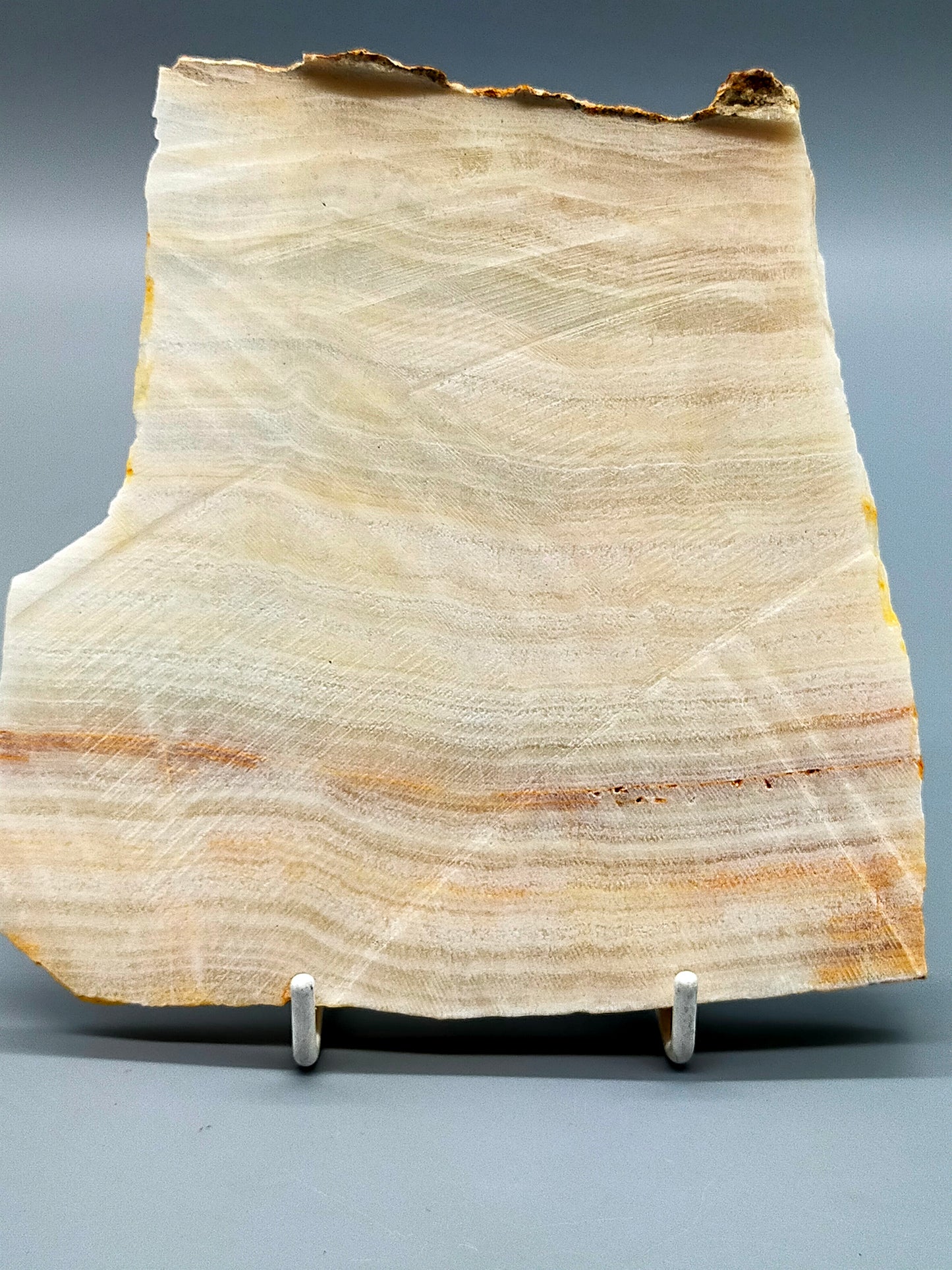 Edle Onyx Marmor Platte Naturstein Dekoration mit Bänderung