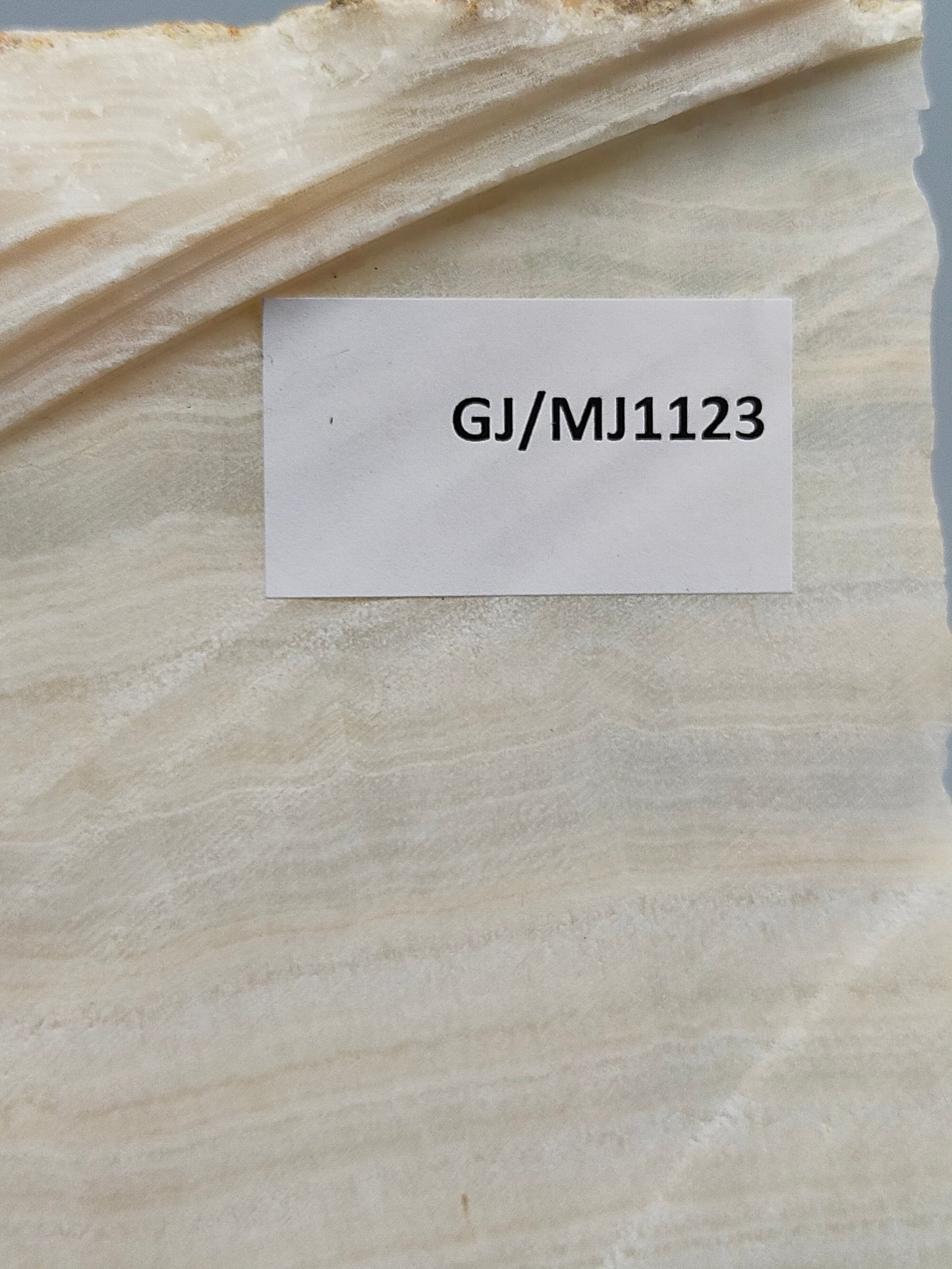 Edle Onyx Marmor Platte Naturstein Dekoration mit Bänderung
