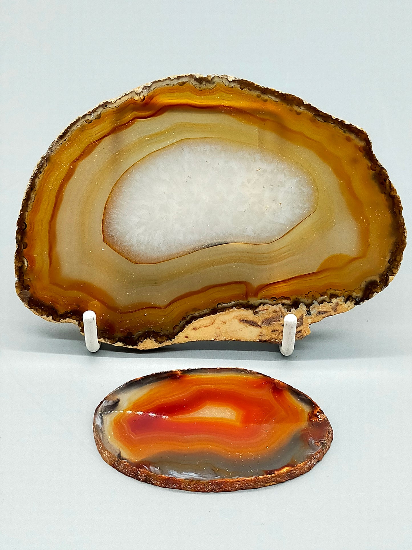 Natur Achatscheiben Set – Wunderschöne Maserung & Warme Farben