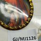 Antike Miniatur Portrait Malerei Elegante Dame mit rotem Schleier