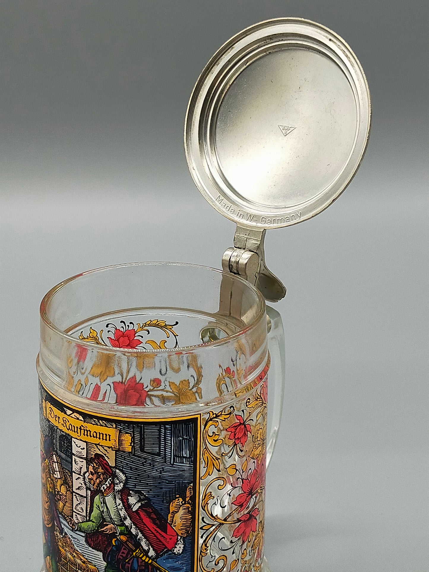 BMF West Germany Glas Krug Der Kaufmann