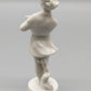 Vintage Porzellan Figur Elegantes Mädchen in weißem Kleid