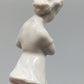 Vintage Porzellan Figur Elegantes Mädchen in weißem Kleid