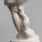 Vintage Porzellan Figur Elegantes Mädchen in weißem Kleid
