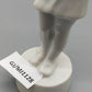 Vintage Porzellan Figur Elegantes Mädchen in weißem Kleid