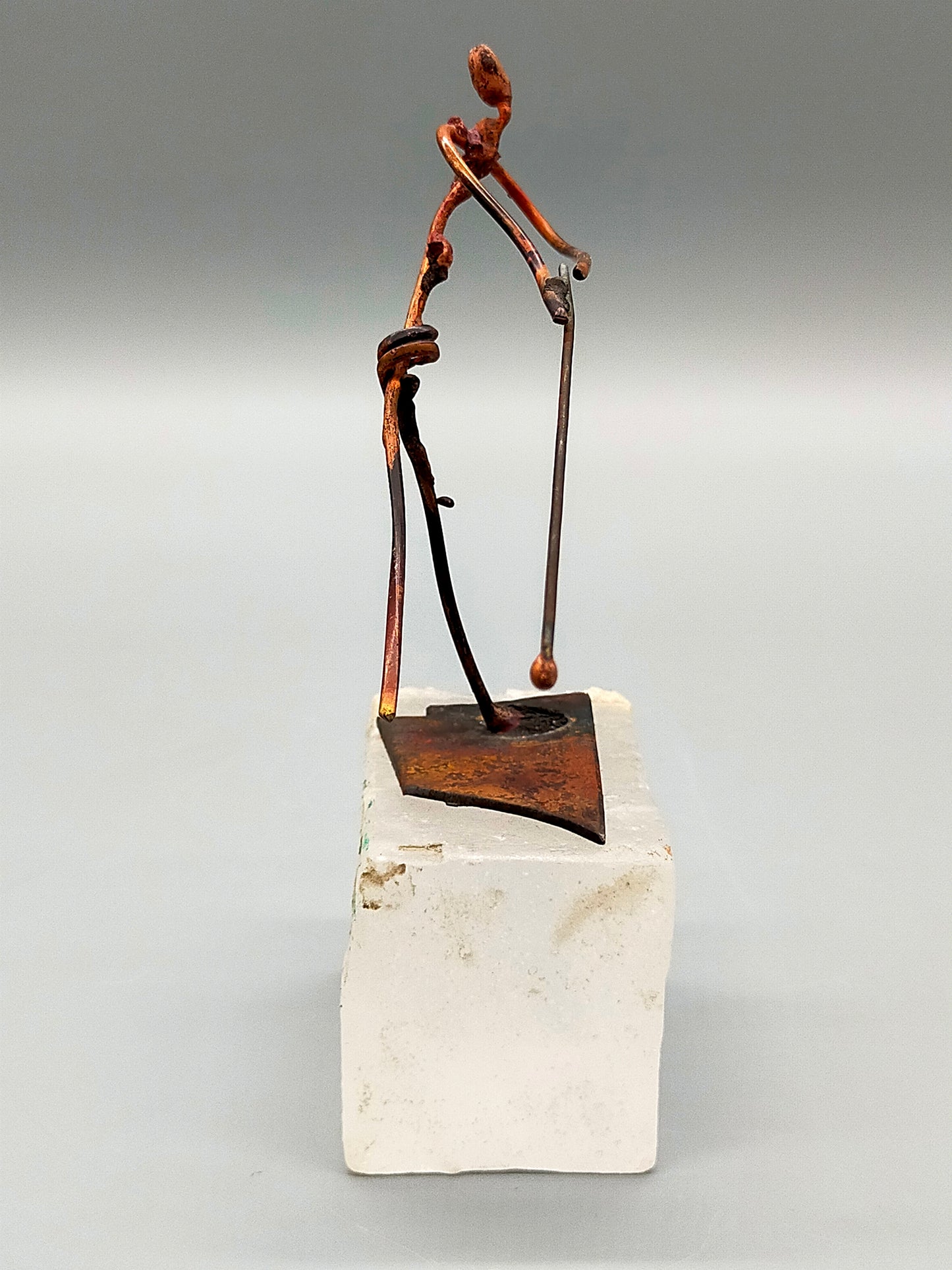 Moderne Skulptur Drahtfigur Dynamischer Läufer