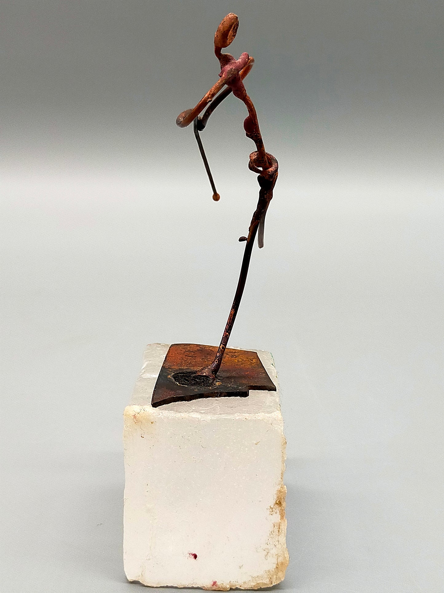 Moderne Skulptur Drahtfigur Dynamischer Läufer