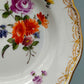 Antiker Meissen Teller Bunte Blume Handbemaltes Prunkporzellan