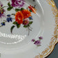 Antiker Meissen Teller Bunte Blume Handbemaltes Prunkporzellan