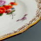 Antiker Meissen Teller Bunte Blume Handbemaltes Prunkporzellan