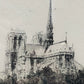 Französische Schule (XX) Blick auf Notre-Dame Radierung