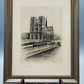 Französische Schule (XX) Paris Notre Dame Filigrane Radierung