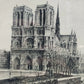Französische Schule (XX) Paris Notre Dame Filigrane Radierung