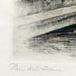 Französische Schule (XX) Paris Notre Dame Filigrane Radierung