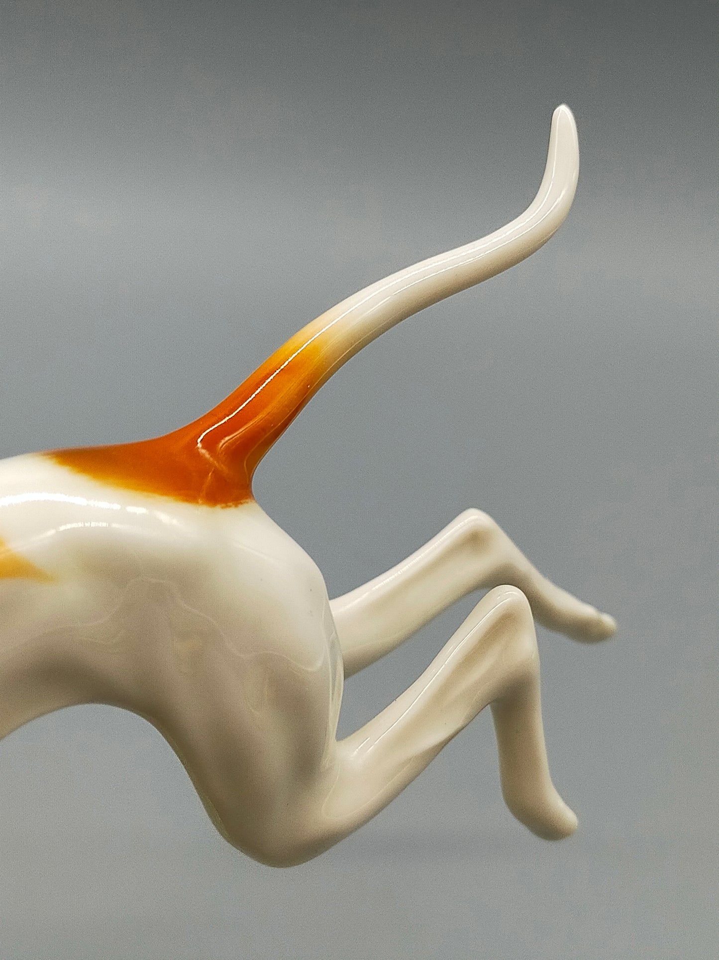 Kaiser Porzellan Figur Windhunde Laufende Hunde von G. Bochmann